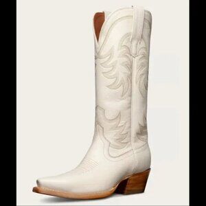 New Tecovas The Annie TALL Cowgirl Boots Women’s size 7 B in BONE MULTI SIZE